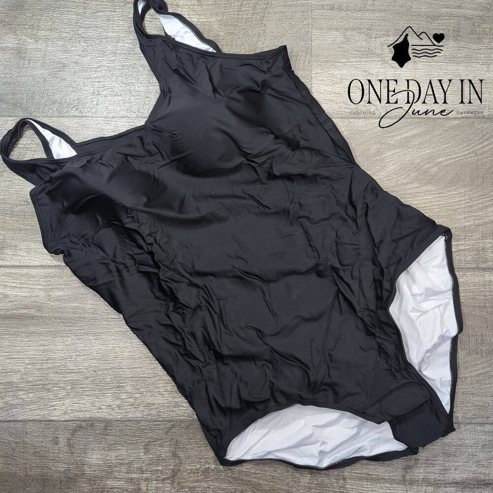 Aleumdr Cage Back One Piece Swimsuit Size XXL